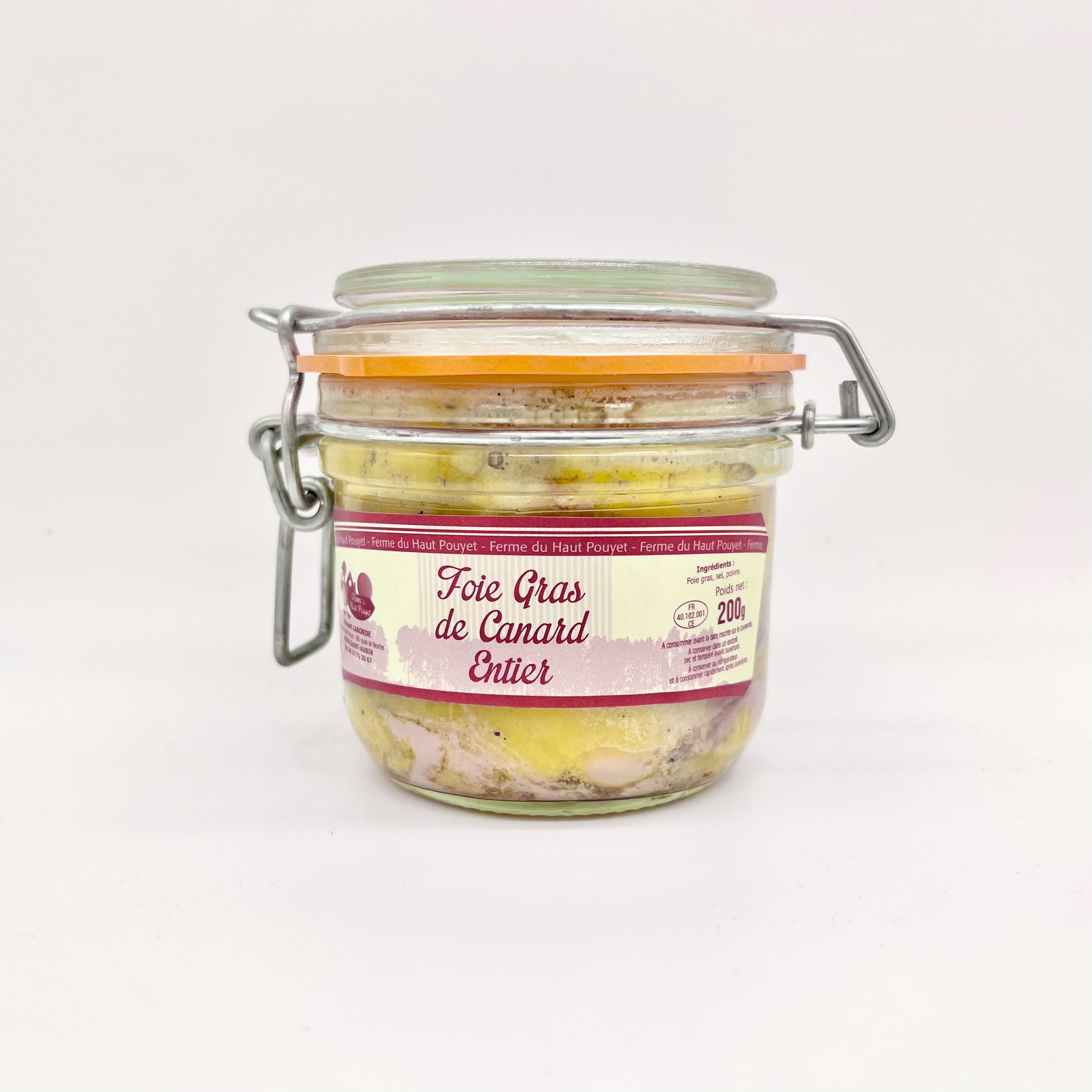 Foie gras de canard entier mi-cuit 200g 