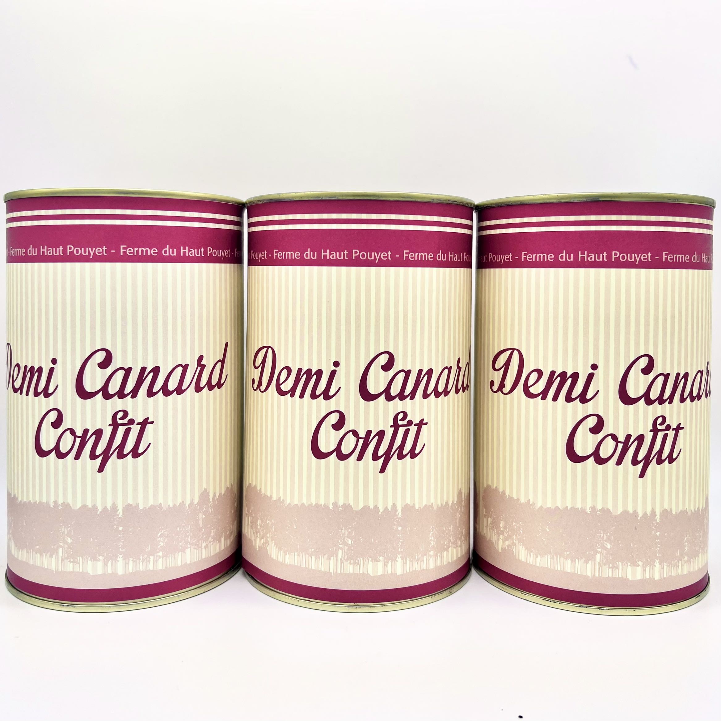 Demi canard confit 1000g Lot de 3