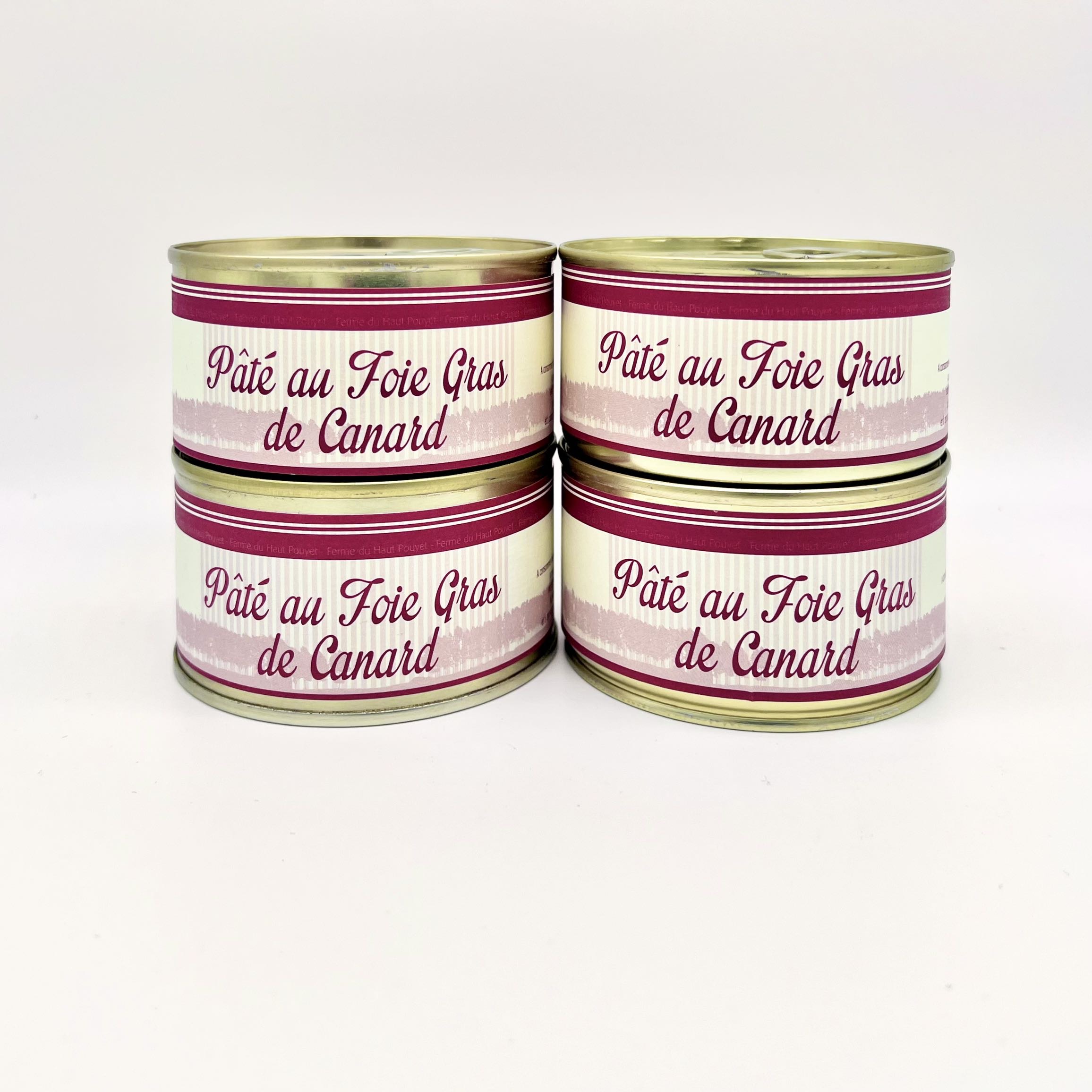 Pt au foie gras de canard 200gr lot de 4