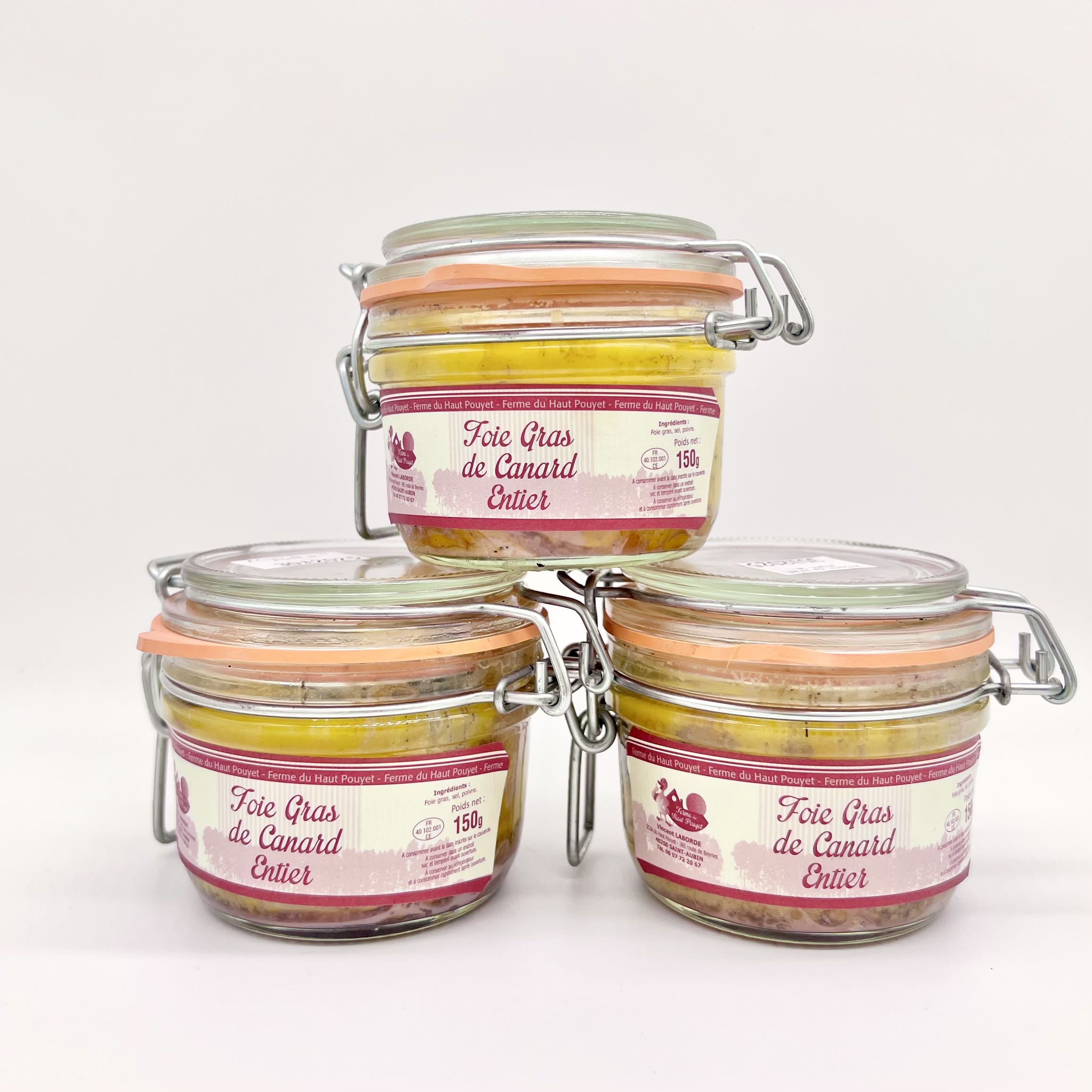 Foie gras de canard 150g lot de 3