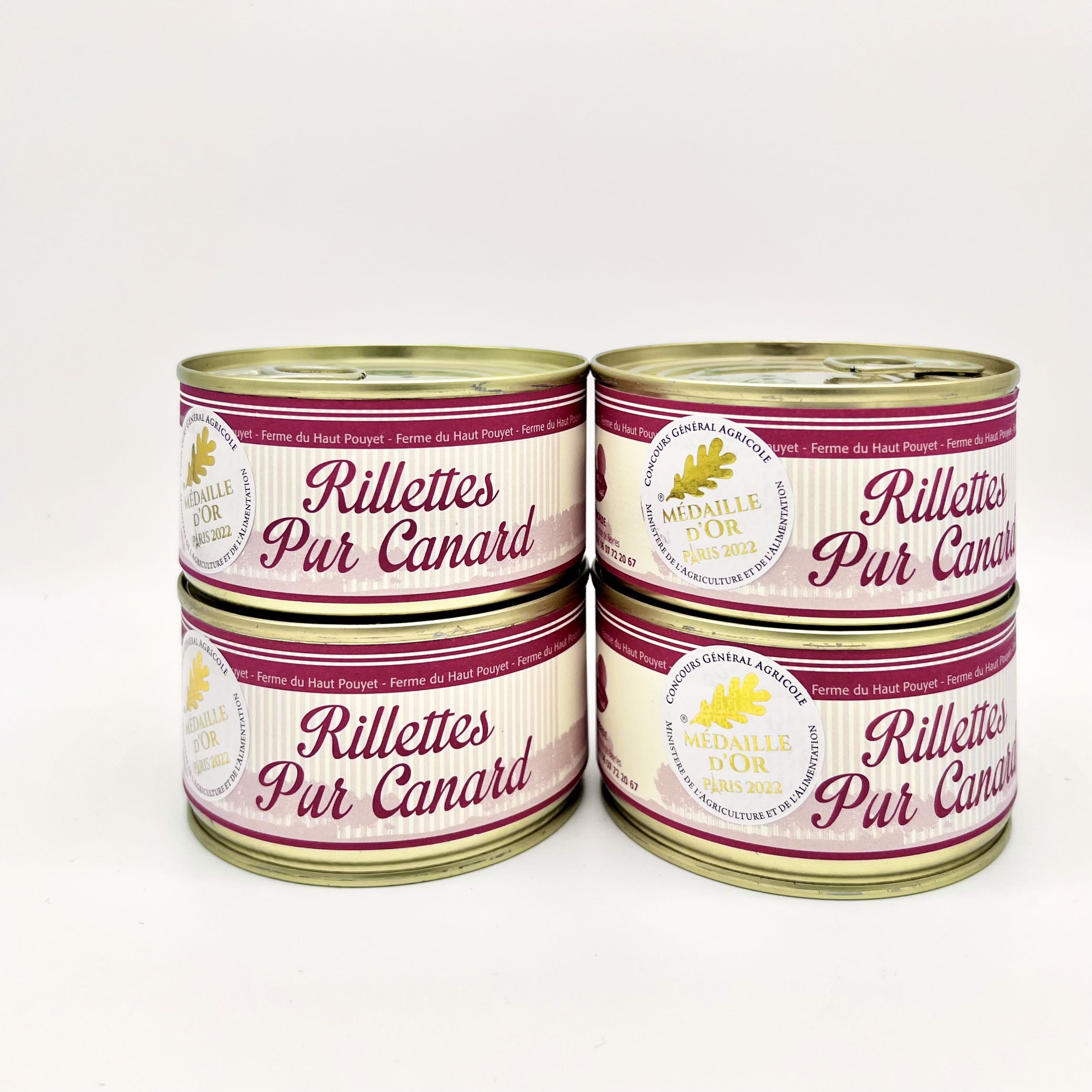 Rillettes Pur canard 200g lot de 4